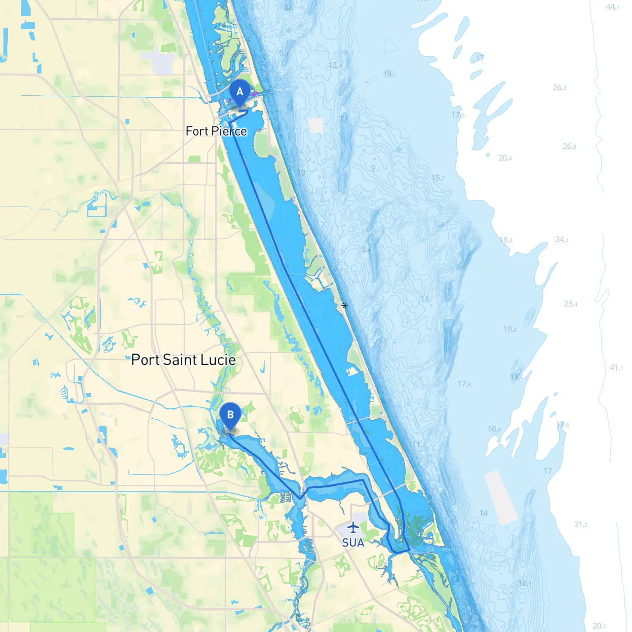 Hutchinson Island to Port St. Lucie