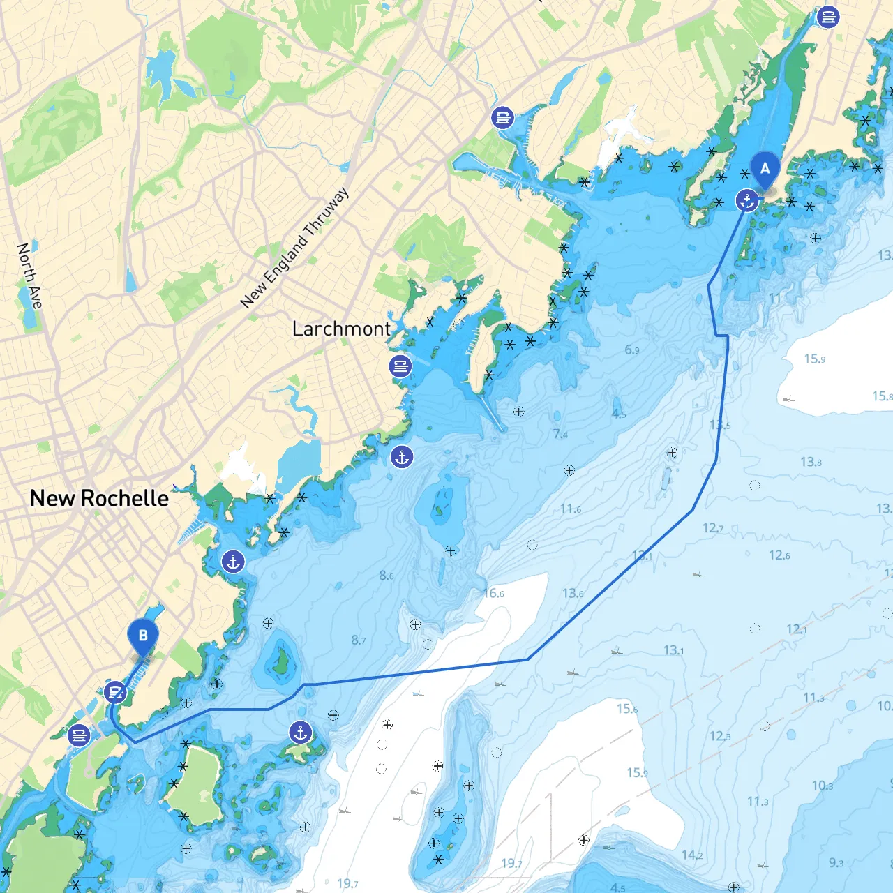 Rye to New Rochelle