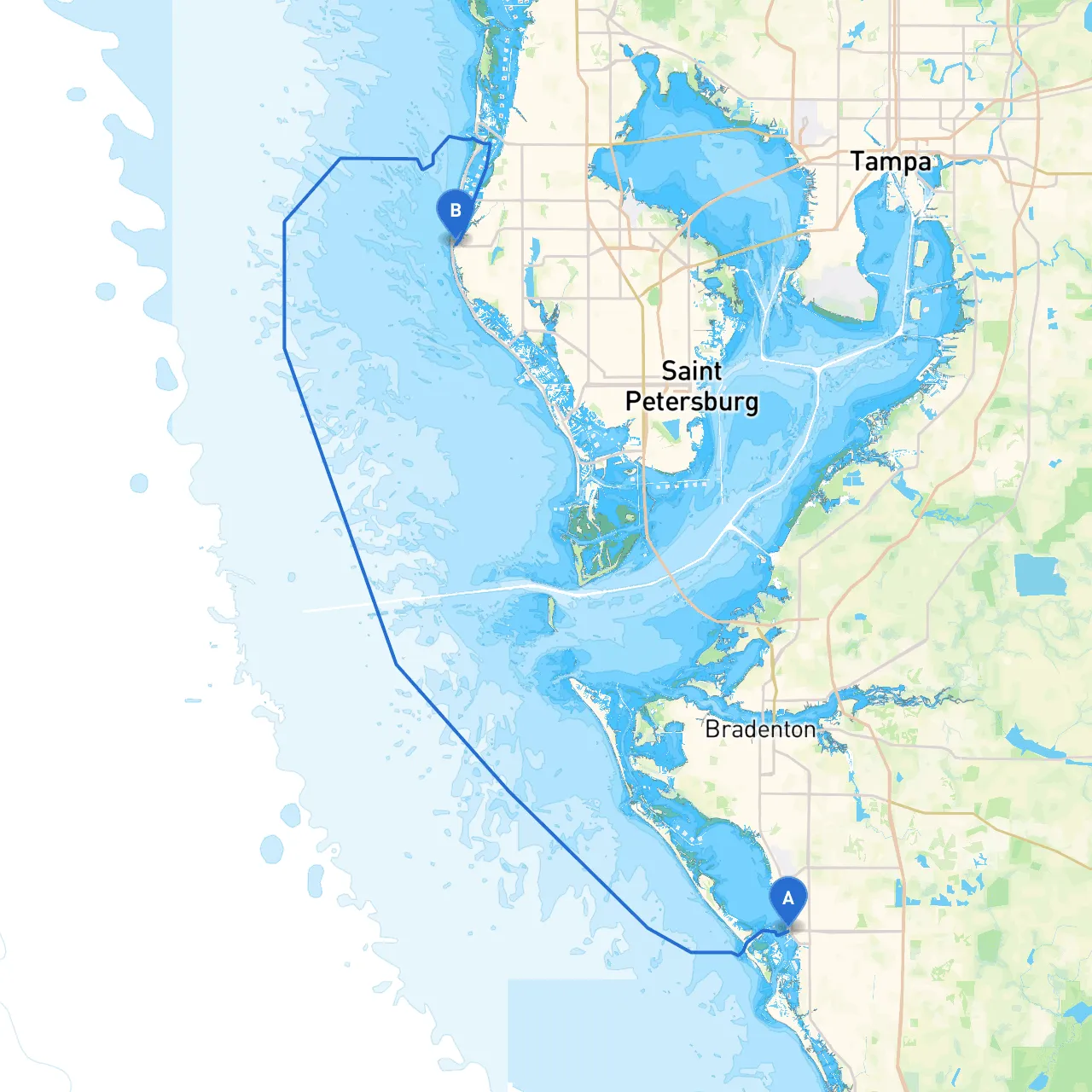Sarasota to Indian Rocks Beach