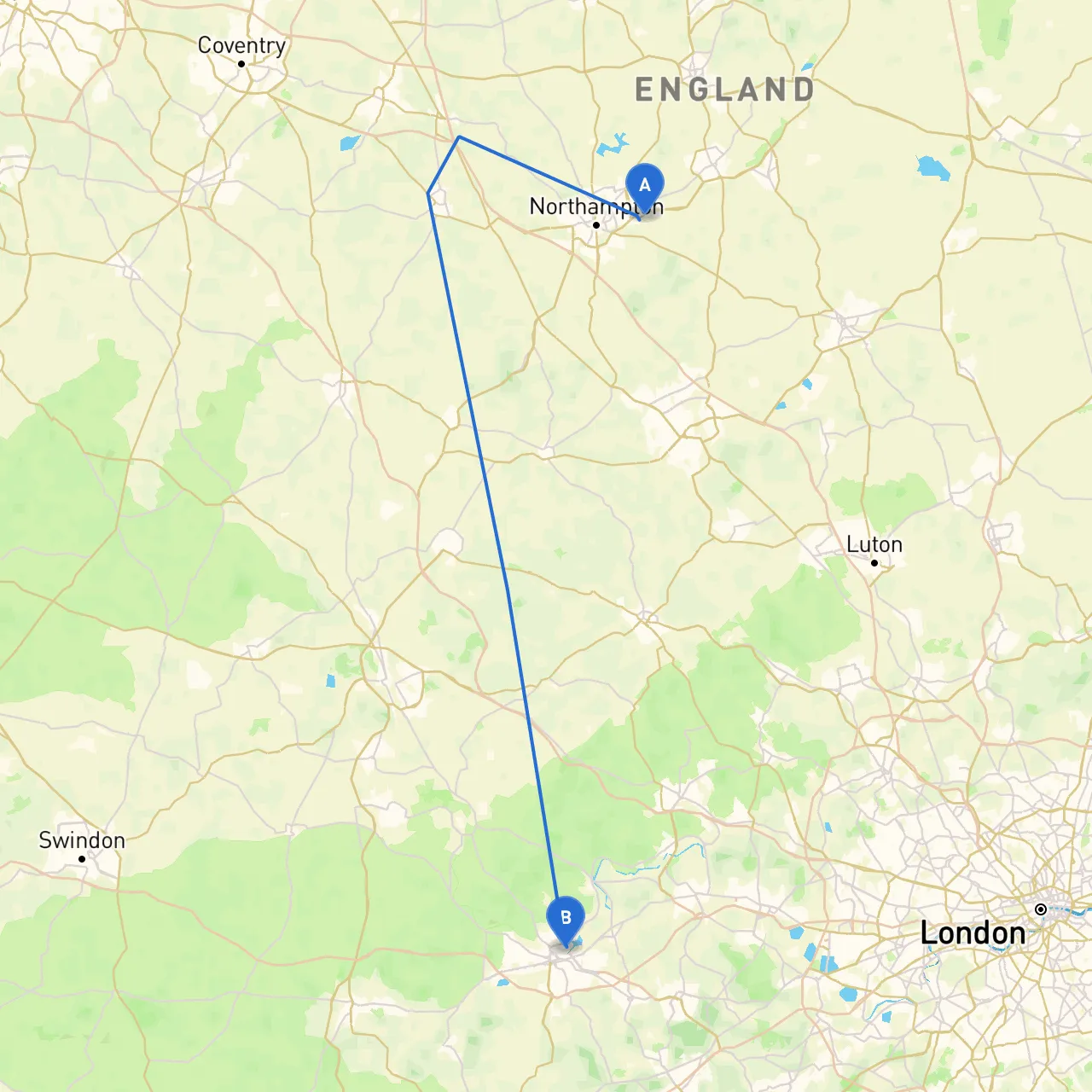 Northampton to Reading