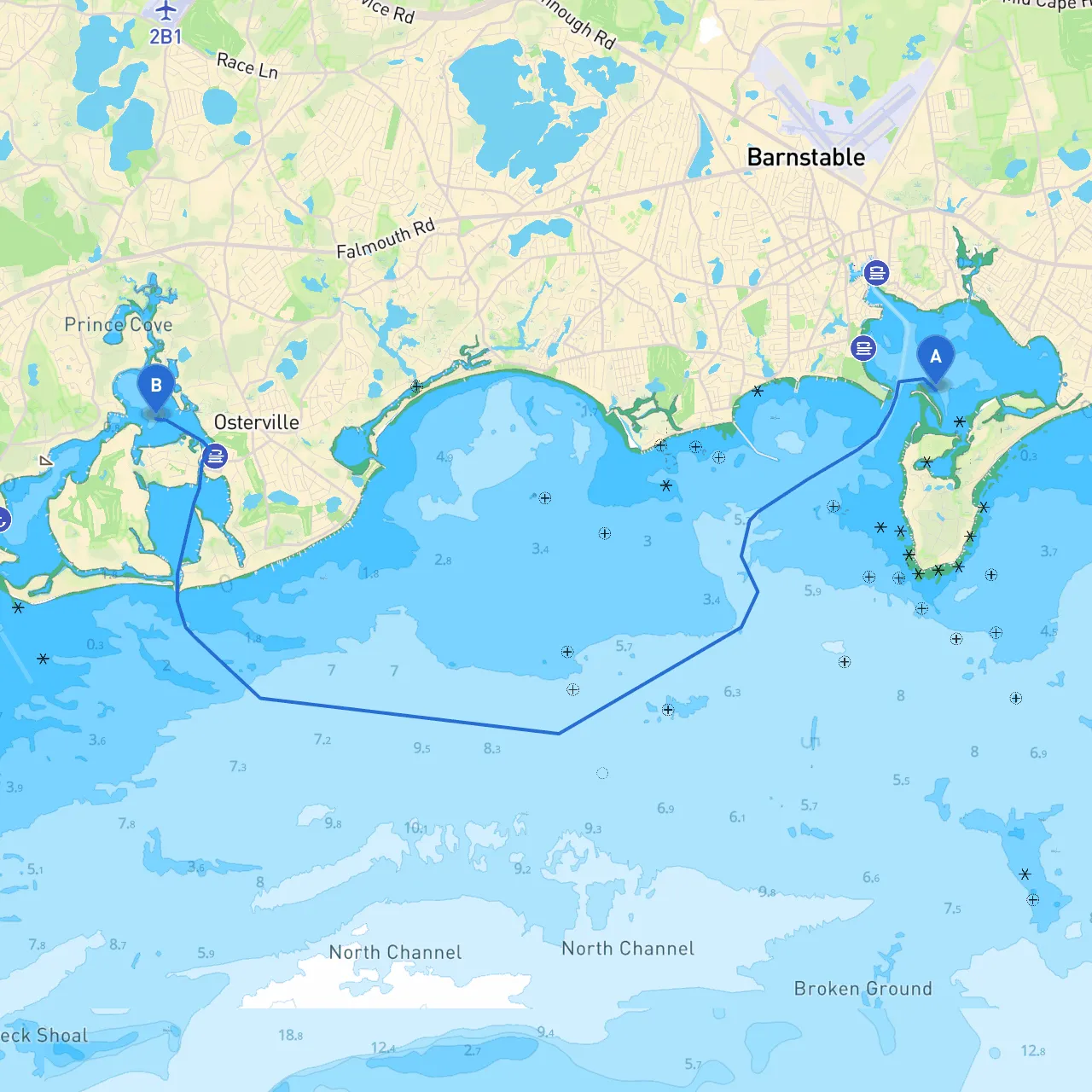 Hyannis to Osterville