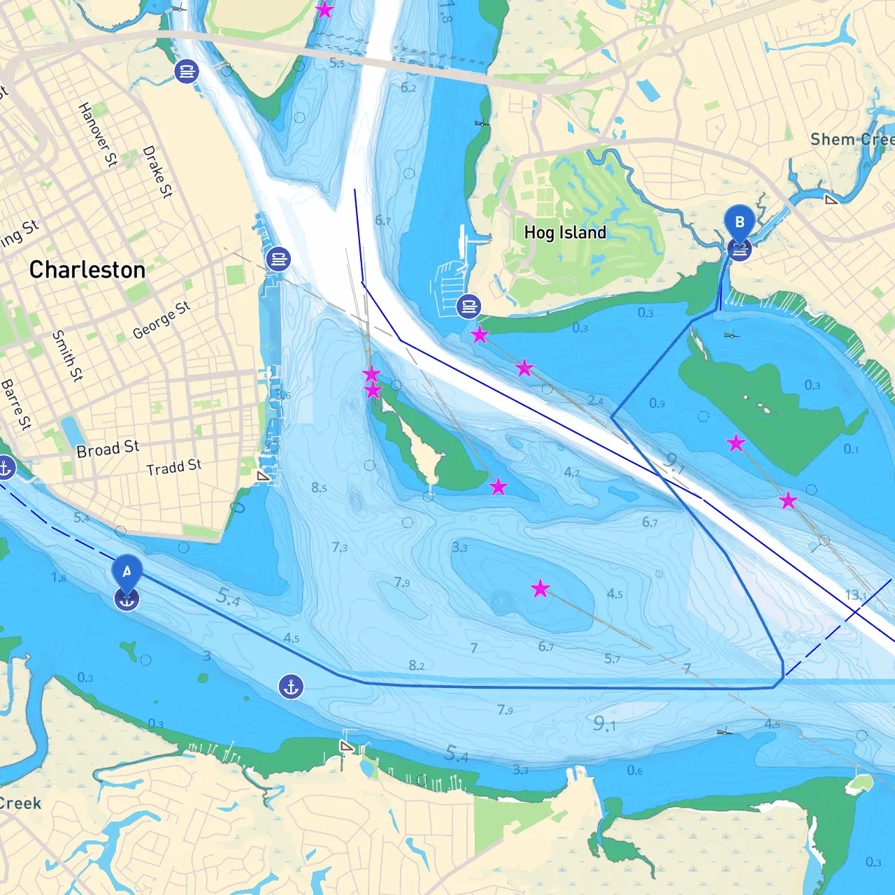 Charleston to Mt Pleasant