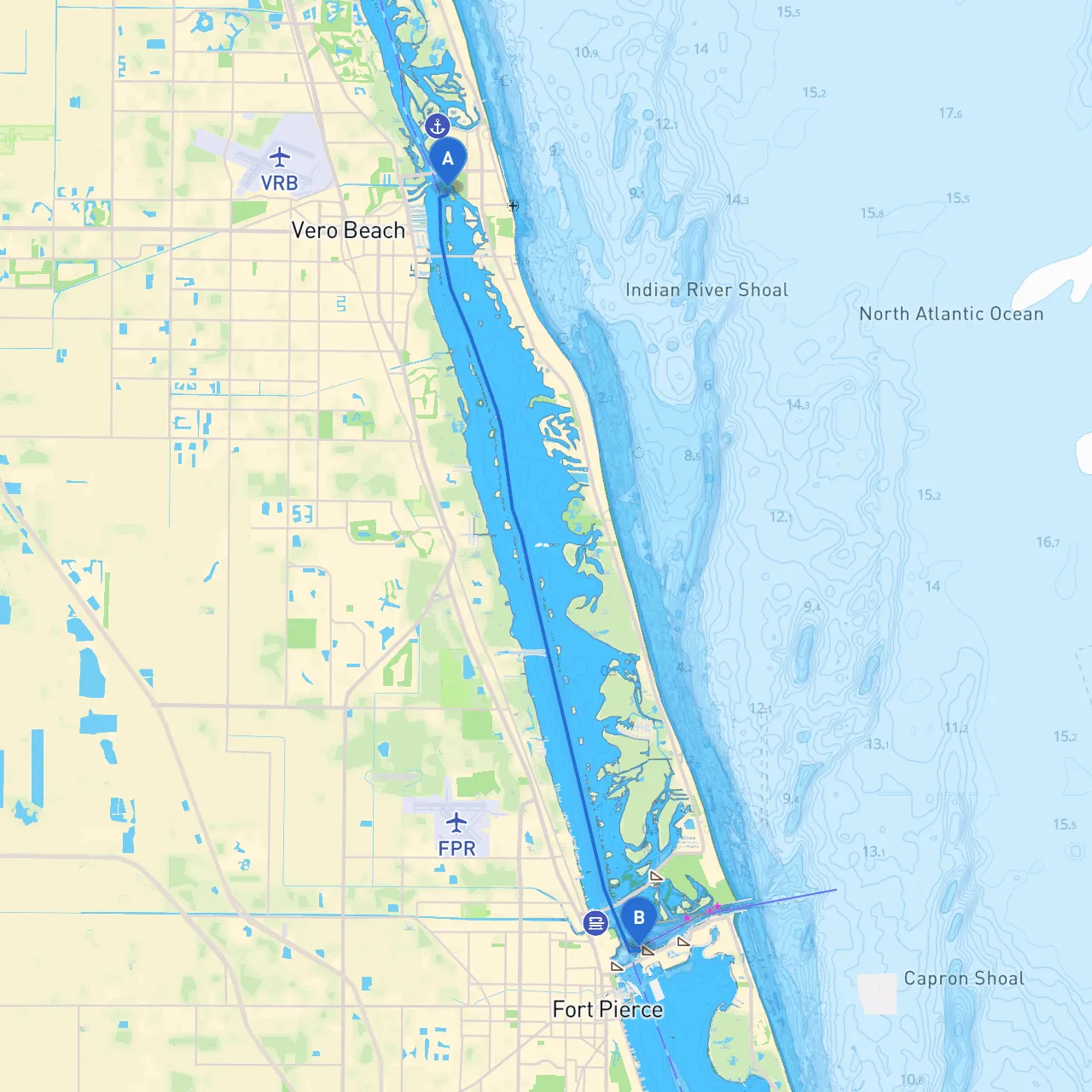 Vero Beach to Ft Pierce