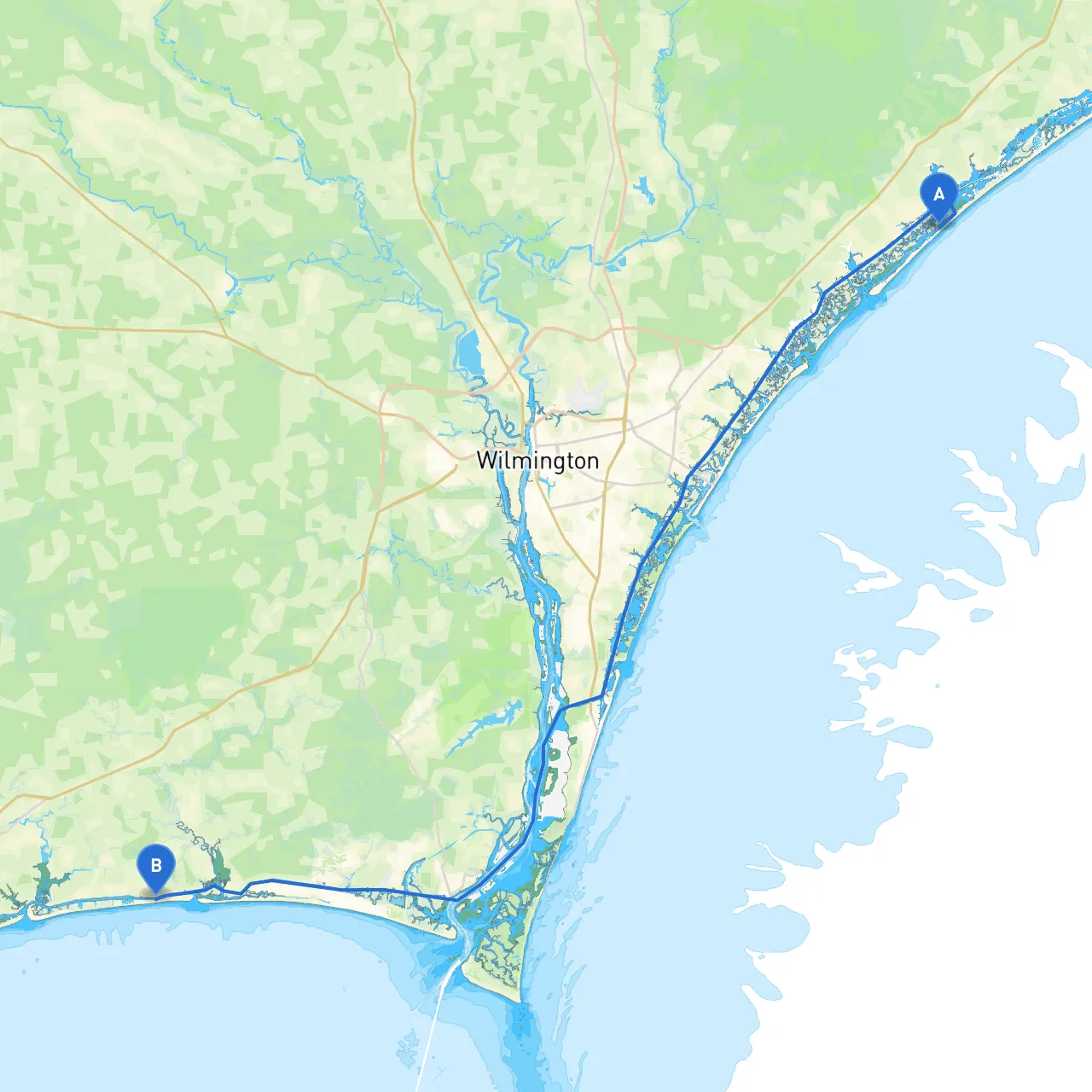Topsail Beach to Holden Beach