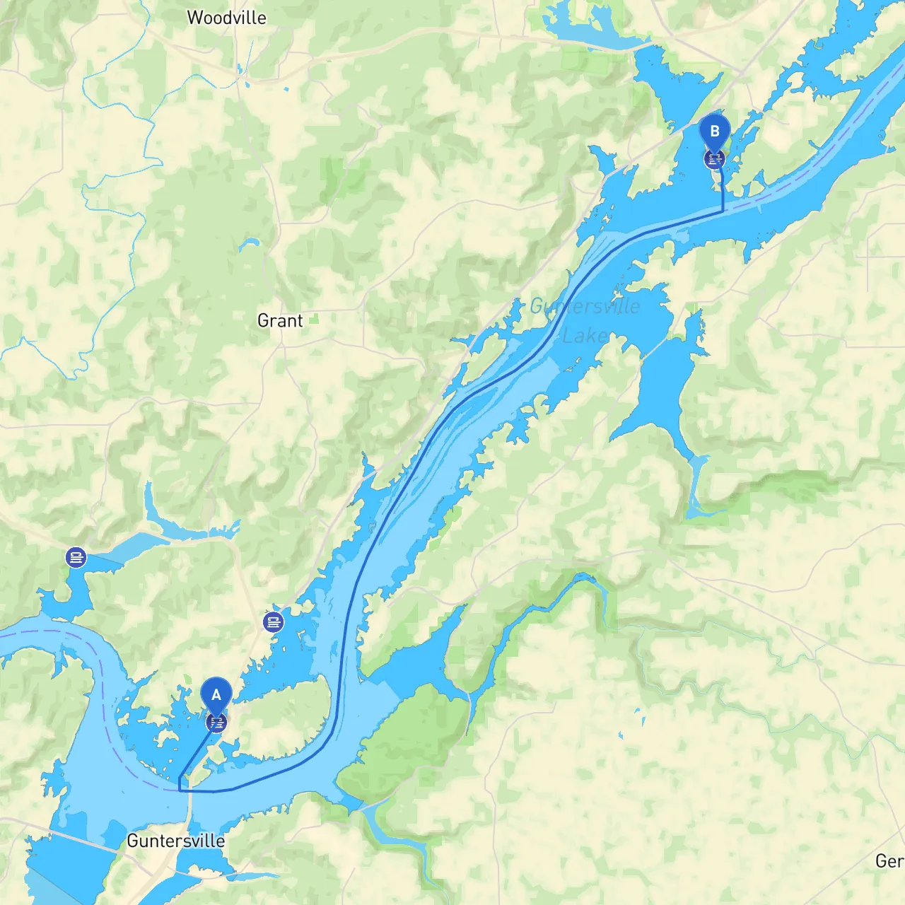 Guntersville to Scottsboro