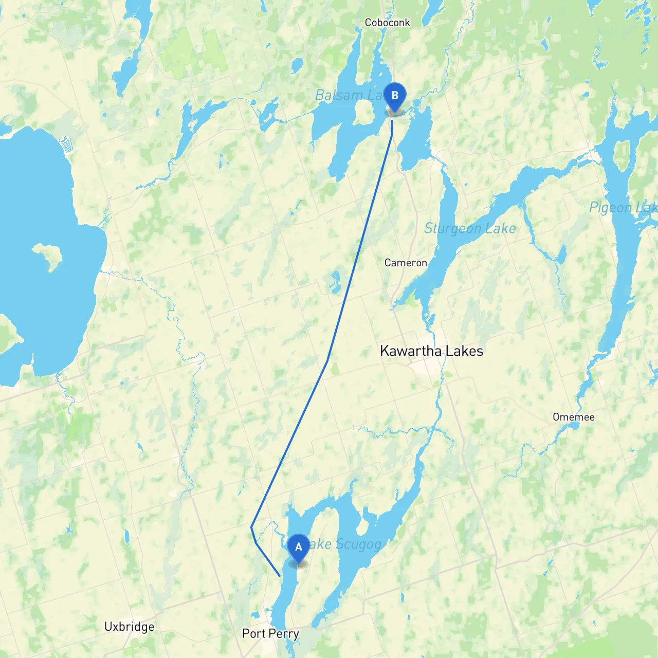 Port Perry to Fenelon Falls