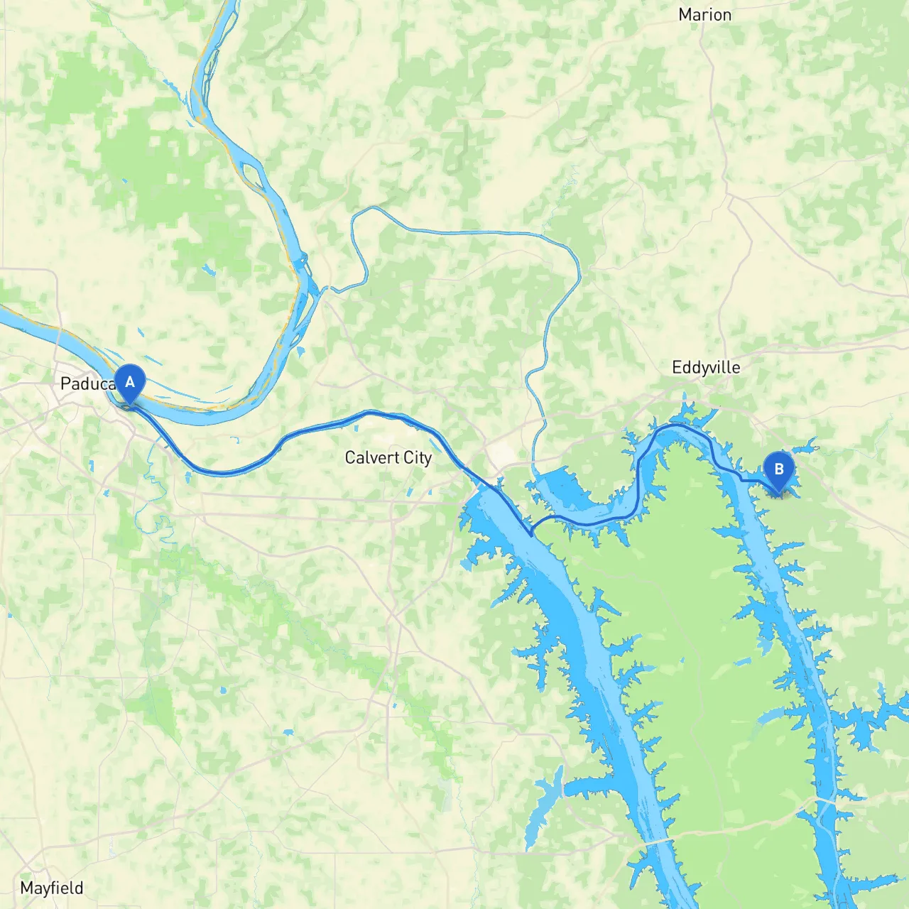 Paducah to Eddyville