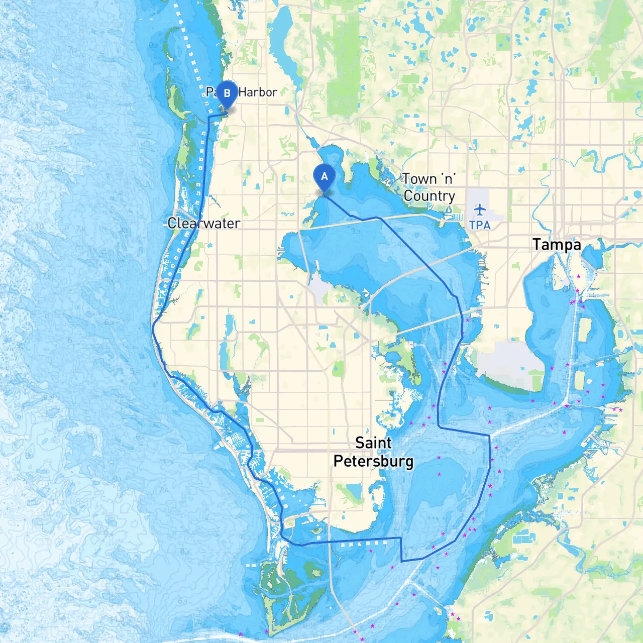Safety Harbor to Palm Harbor