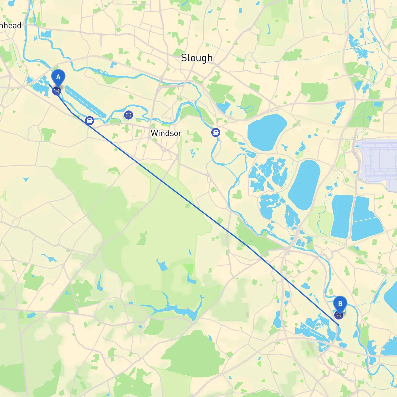 Maidenhead to Chertsey