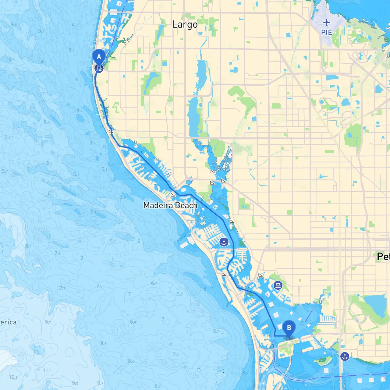 Indian Rocks Beach to St. Petersburg