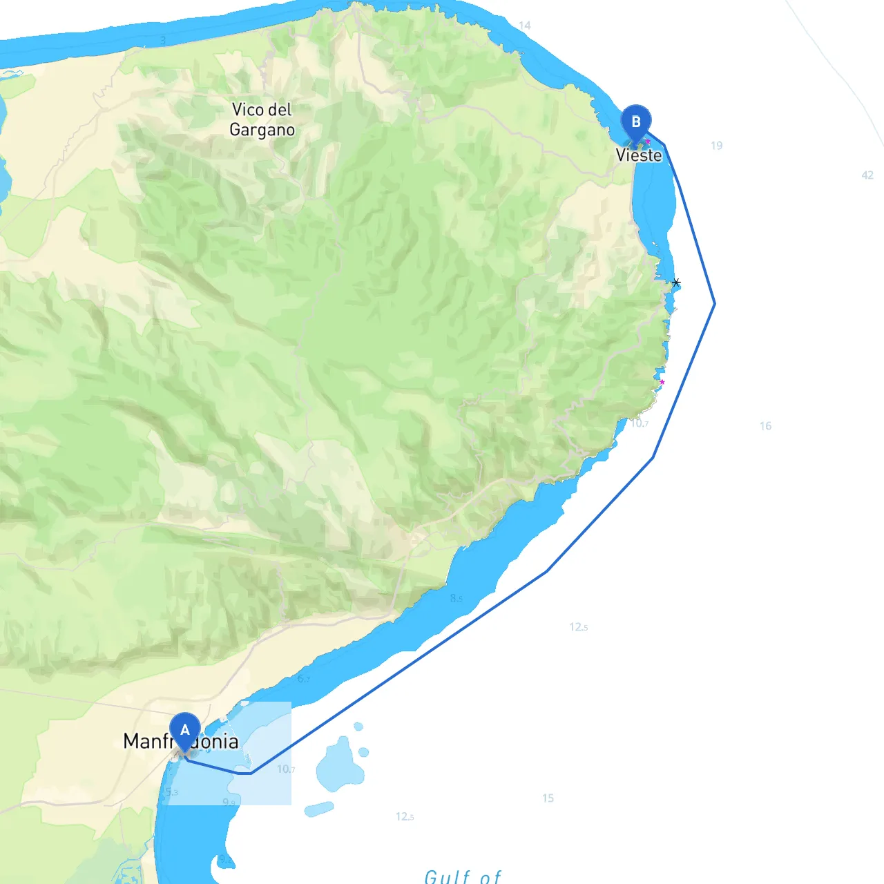 Manfredonia to Vieste