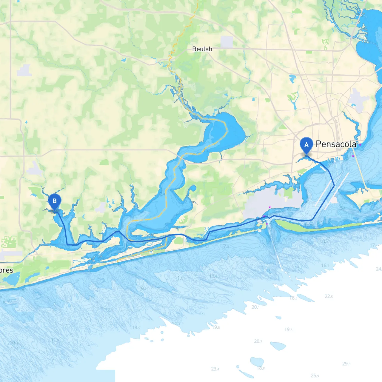 Pensacola to Foley