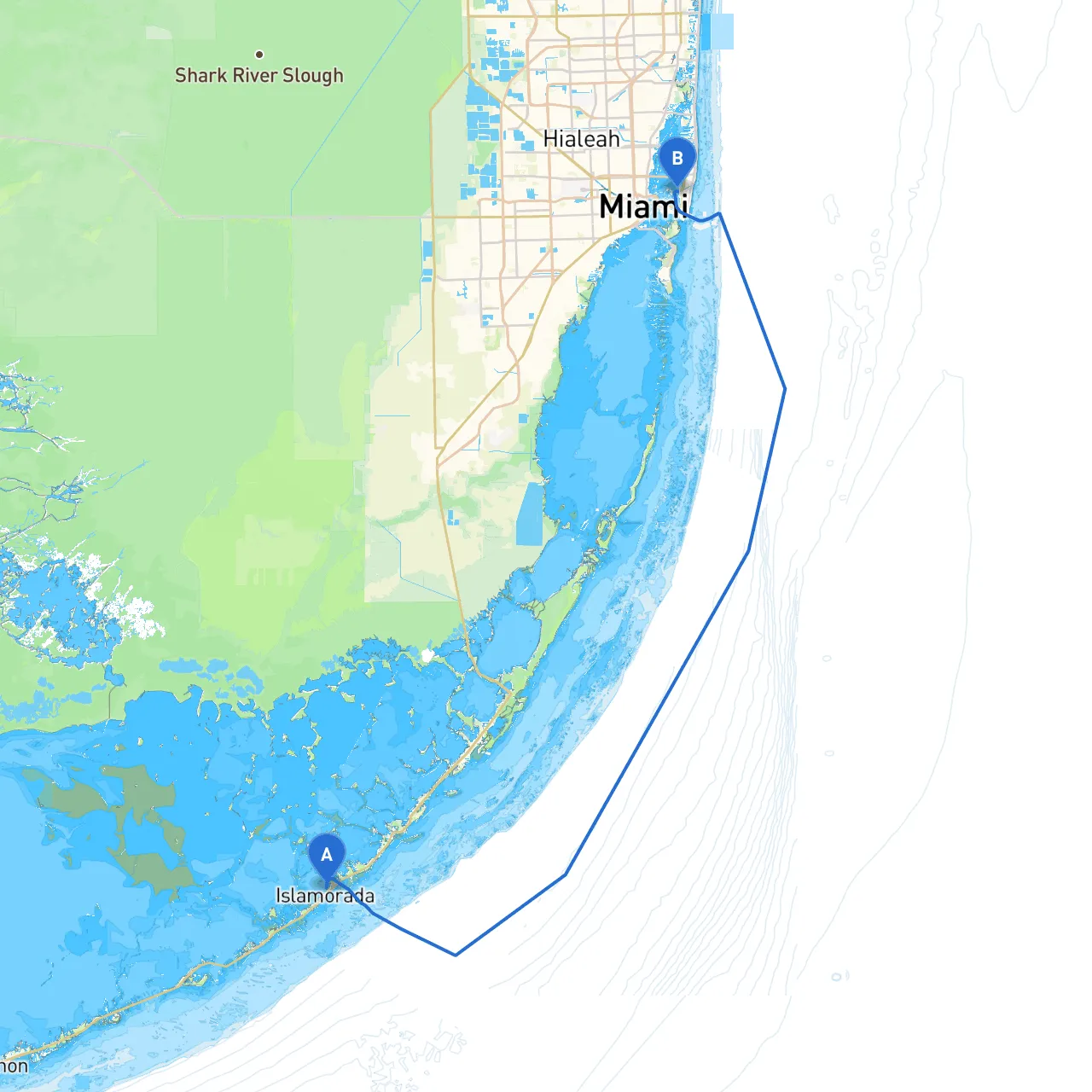 Islamorada to Miami Beach