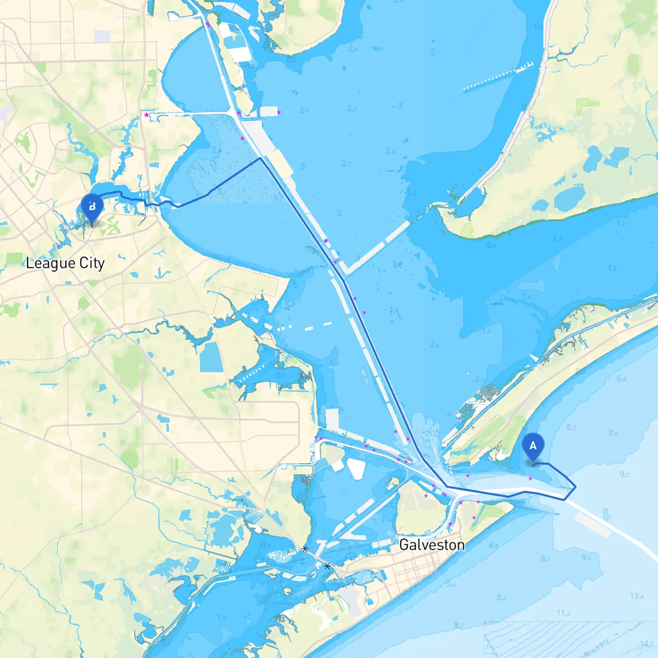 Galveston to League City