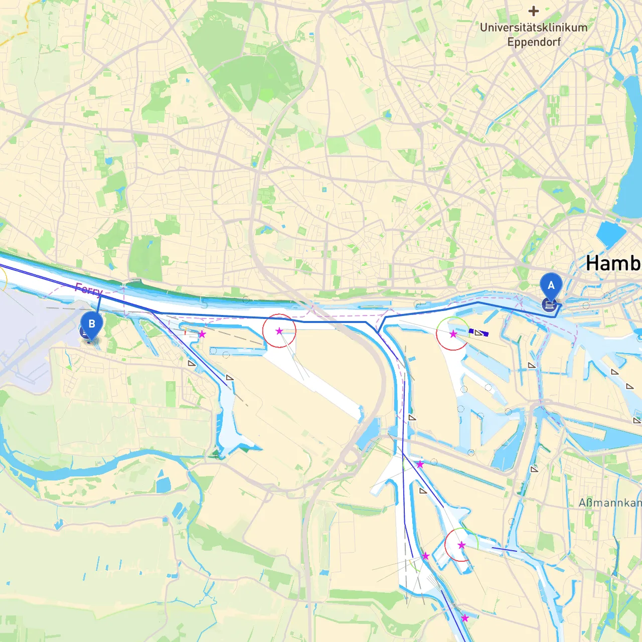 Hamburg to Hamburg