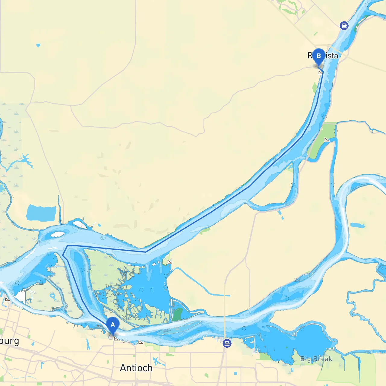 Antioch to Rio Vista