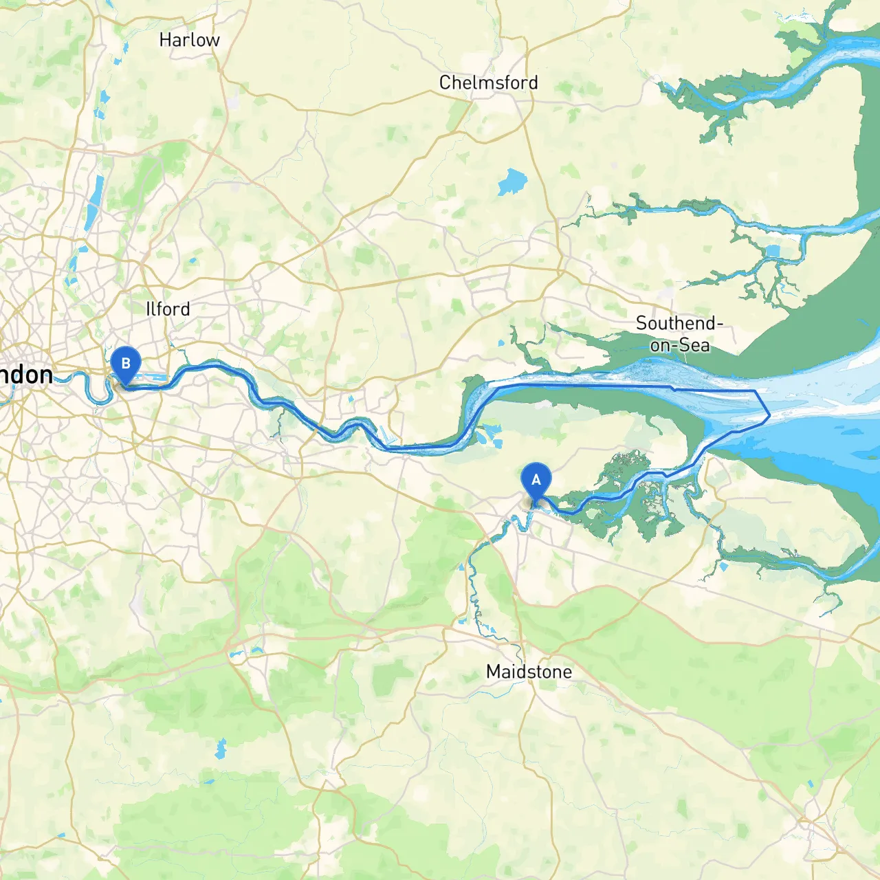 Chatham to Greenwich