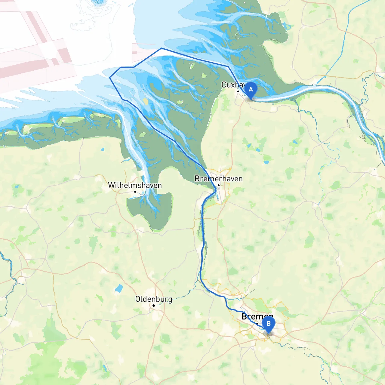 Cuxhaven to Bremen