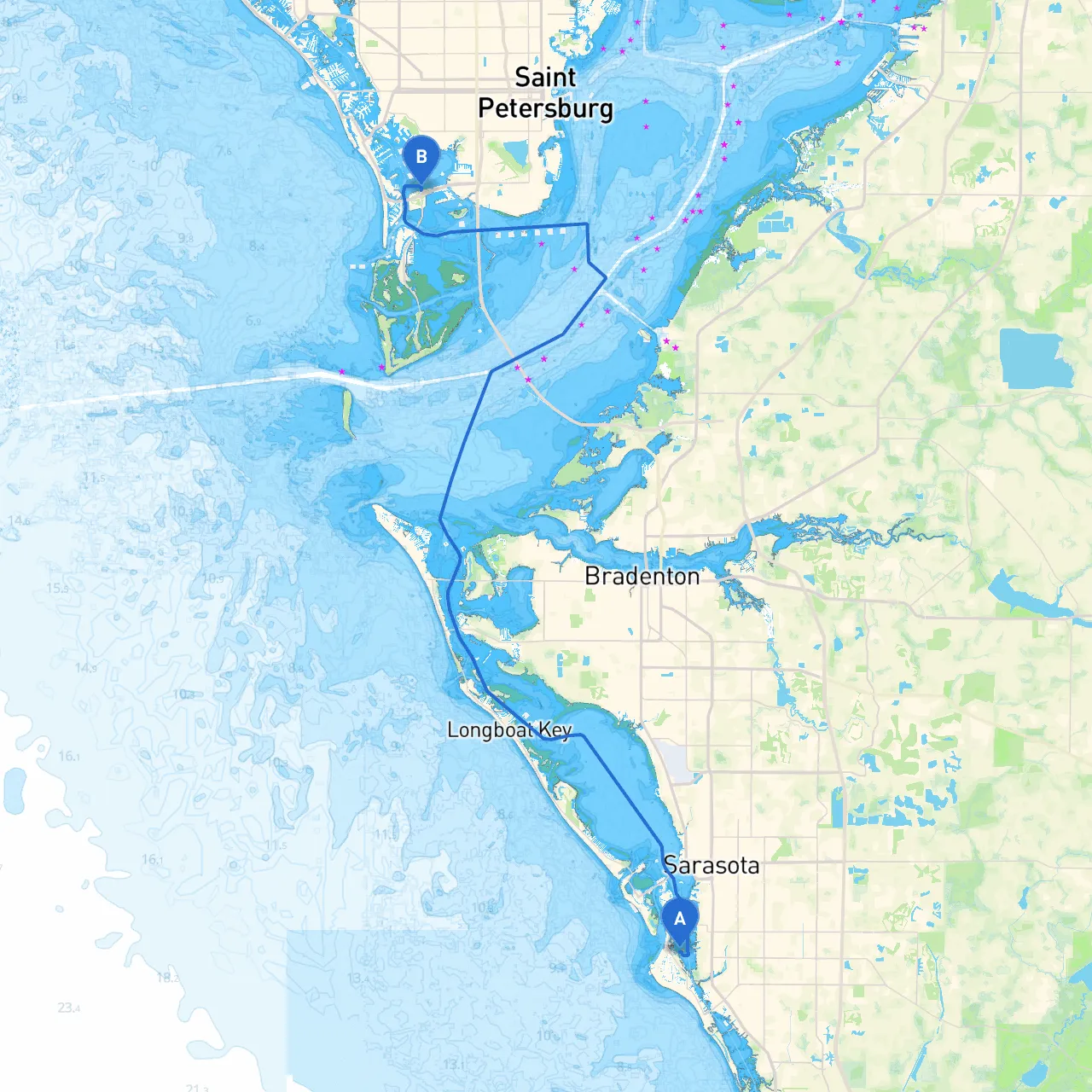 Siesta Key to St. Petersburg