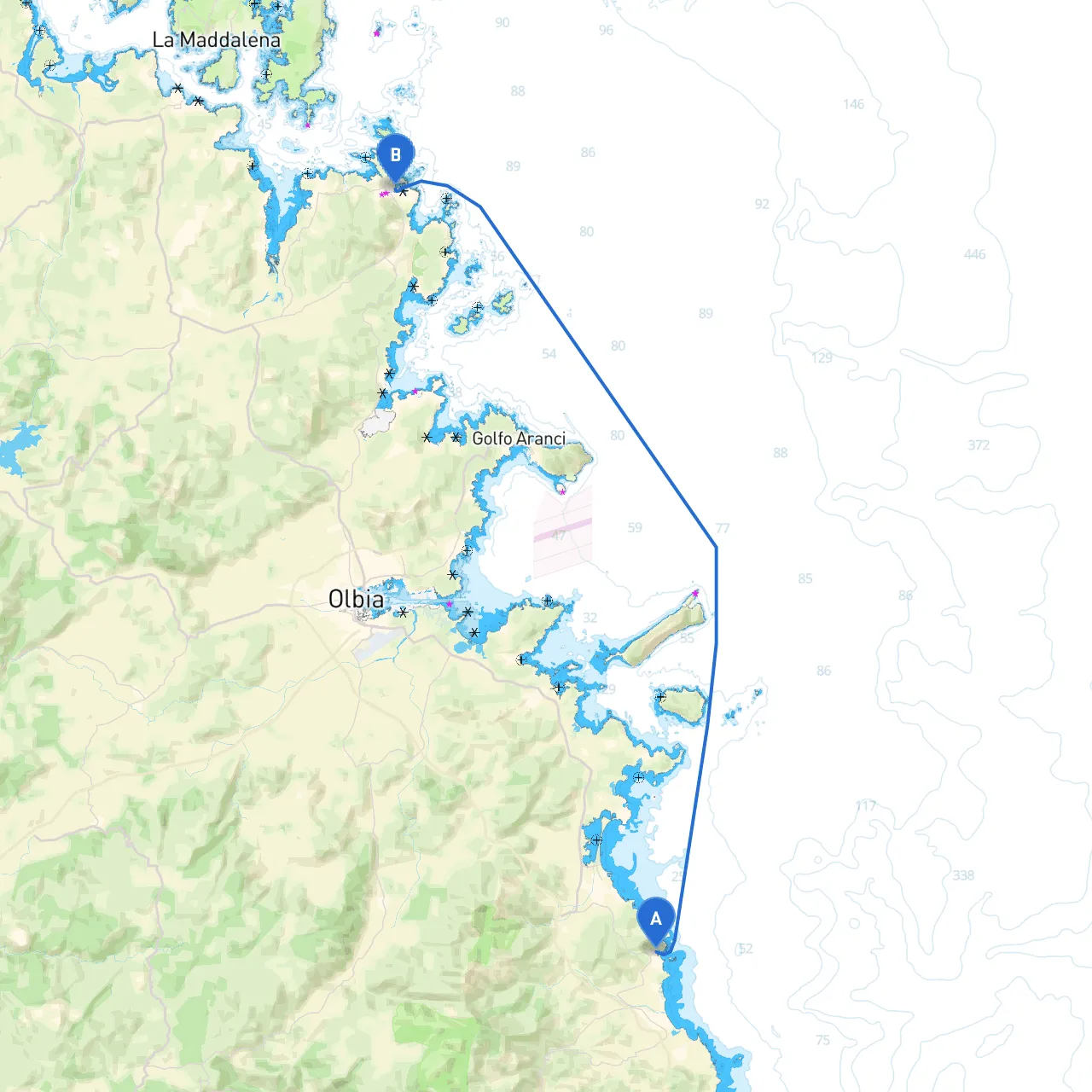 Budoni to Porto Cervo