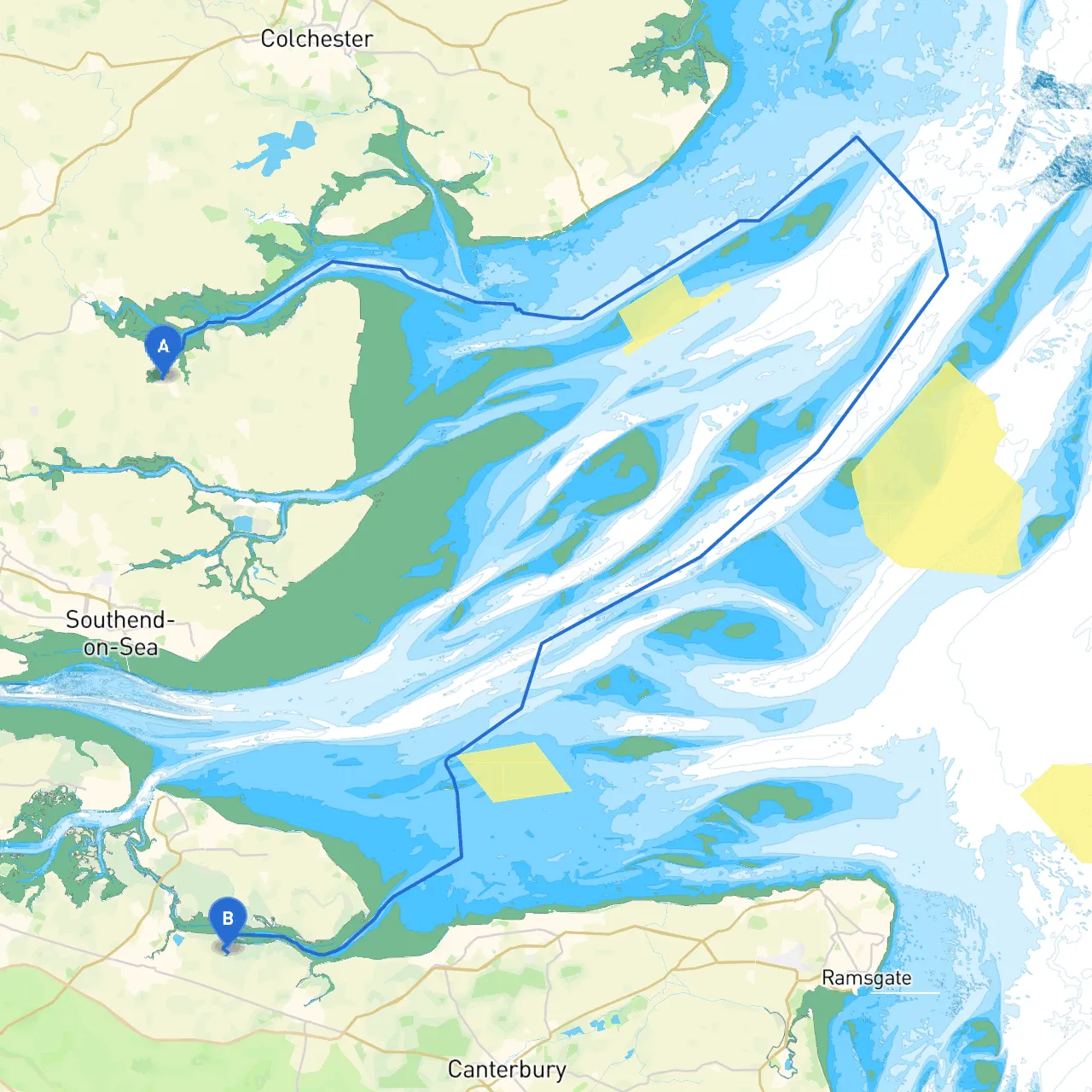 Chelmsford to Sittingbourne