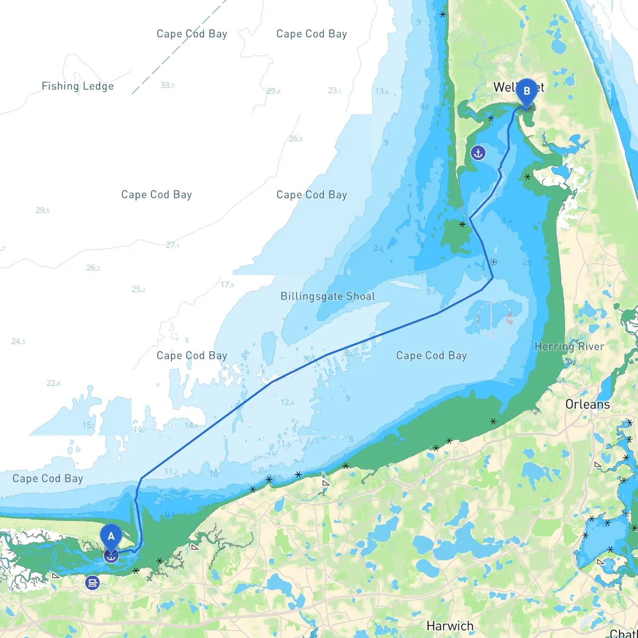Barnstable to Wellfleet