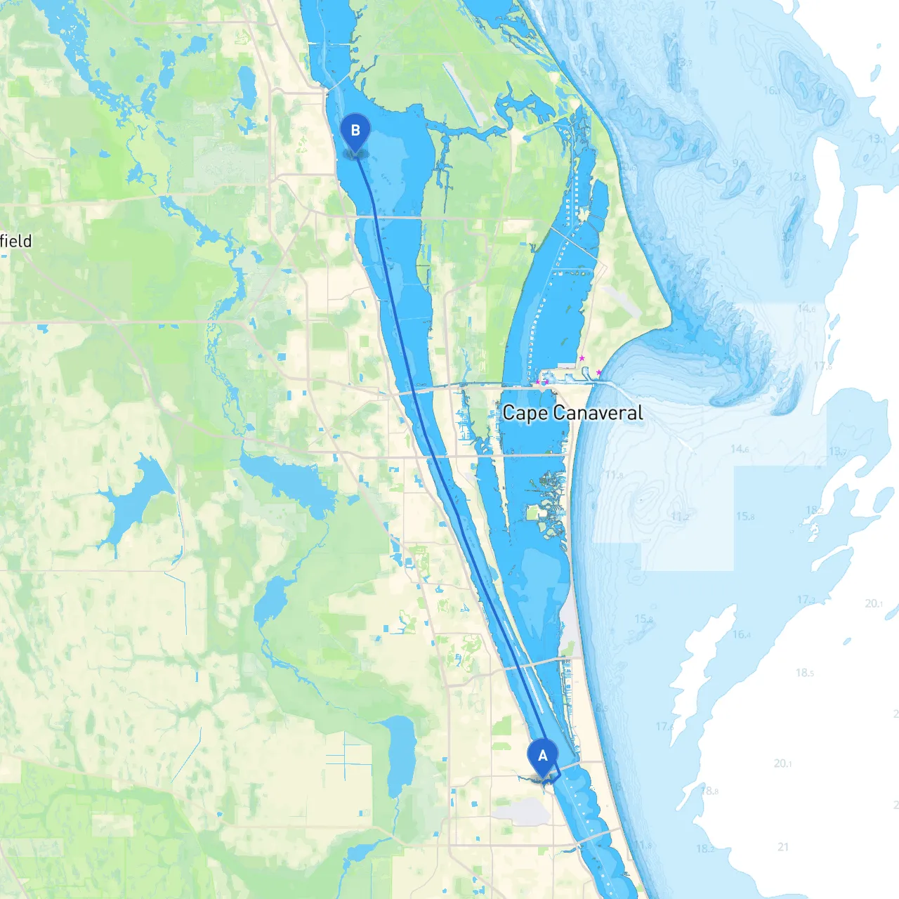 Melbourne to Titusville