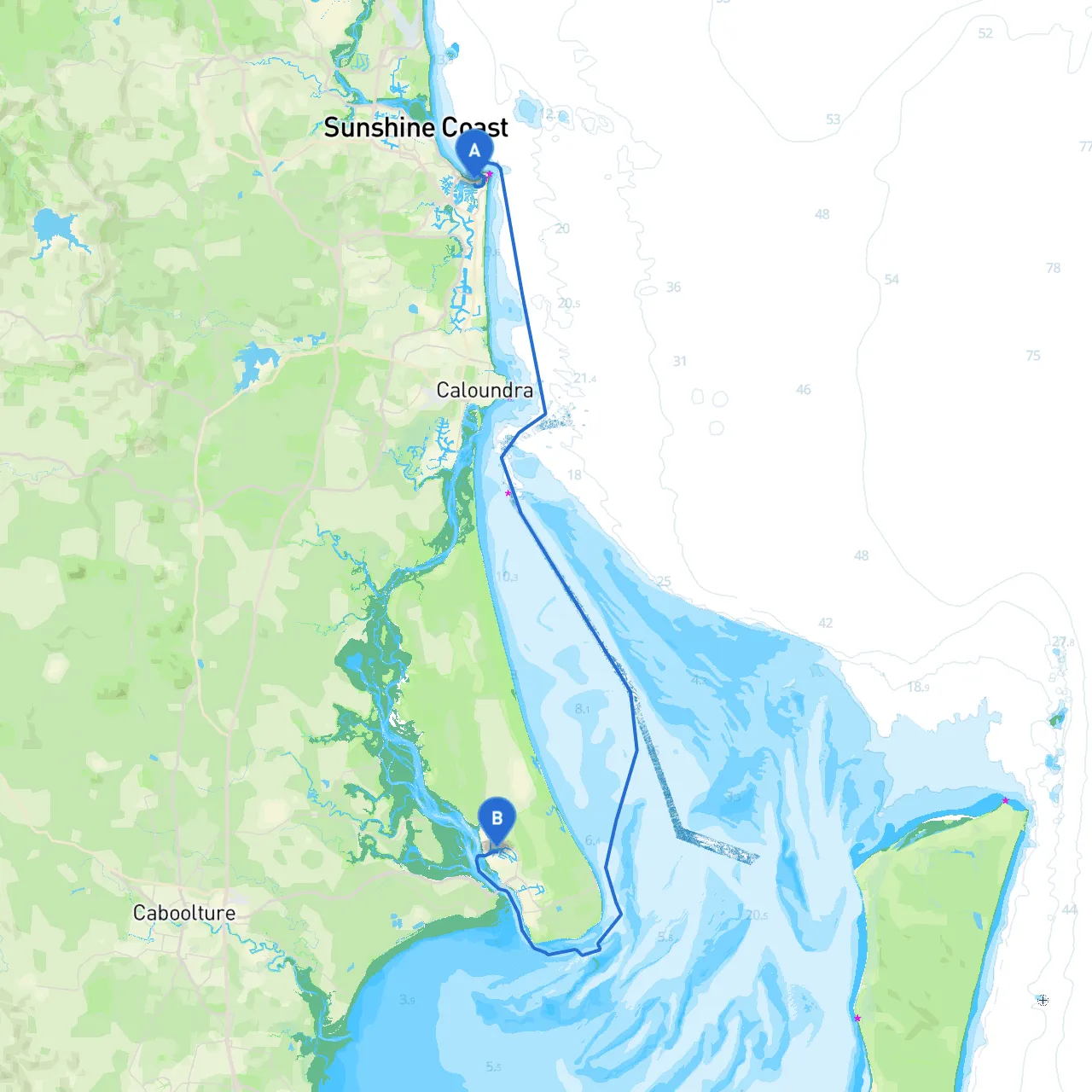 Mooloolaba to Bribie Island