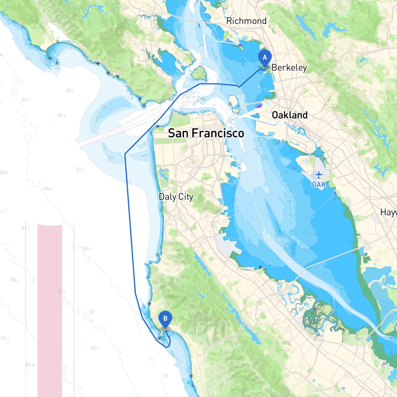 Berkeley to Half Moon Bay
