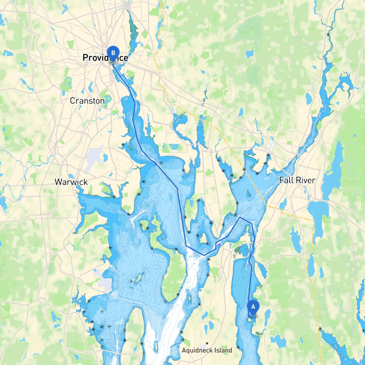 Tiverton to Providence
