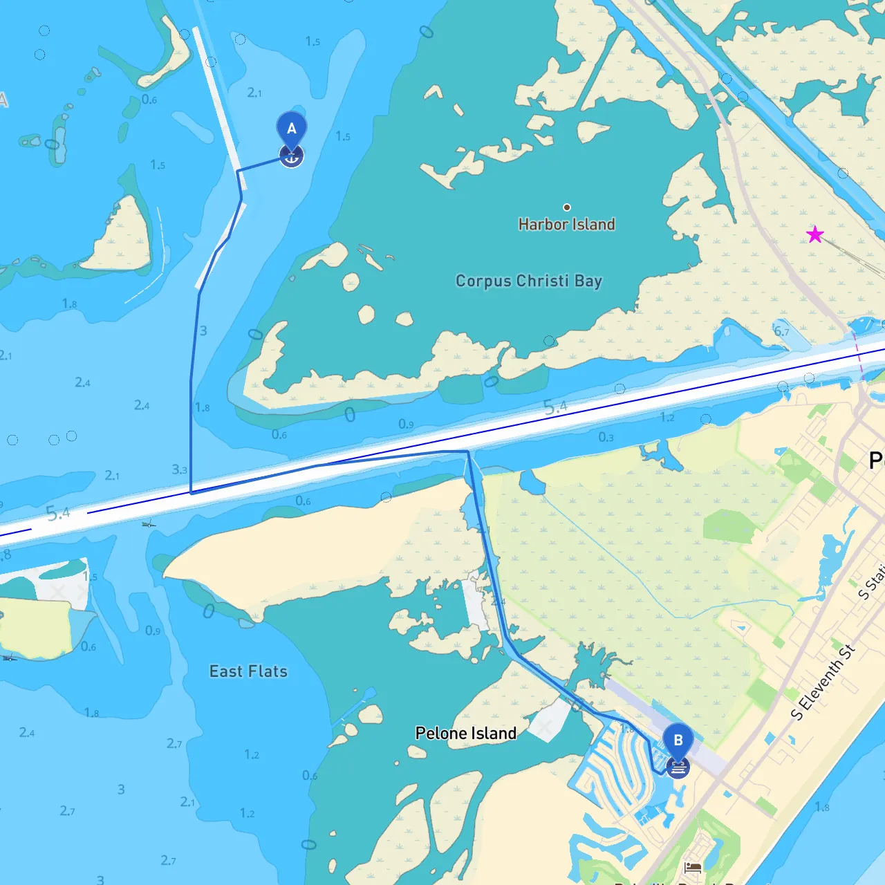 Aransas Pass to Port Aransas