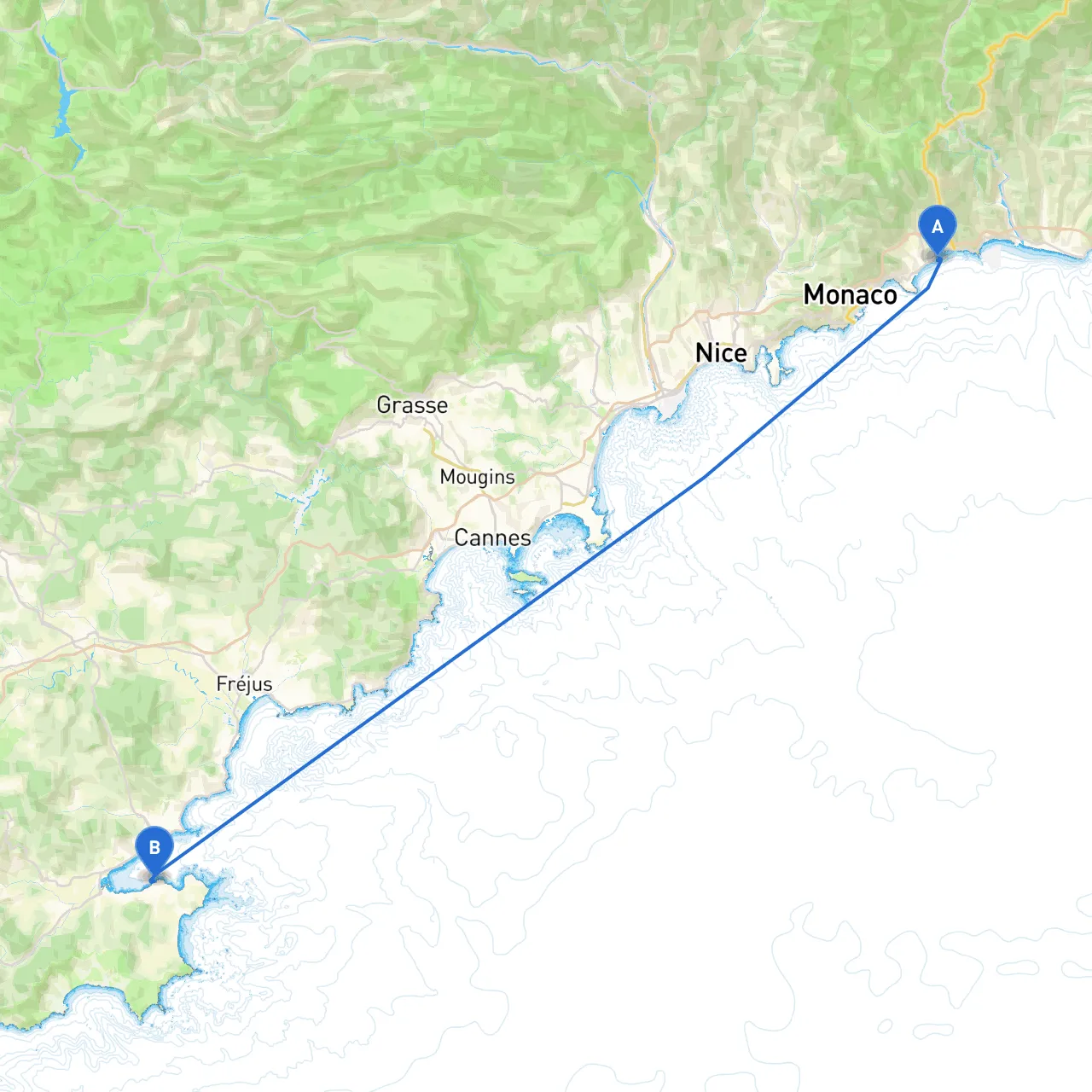 Menton to Saint Tropez
