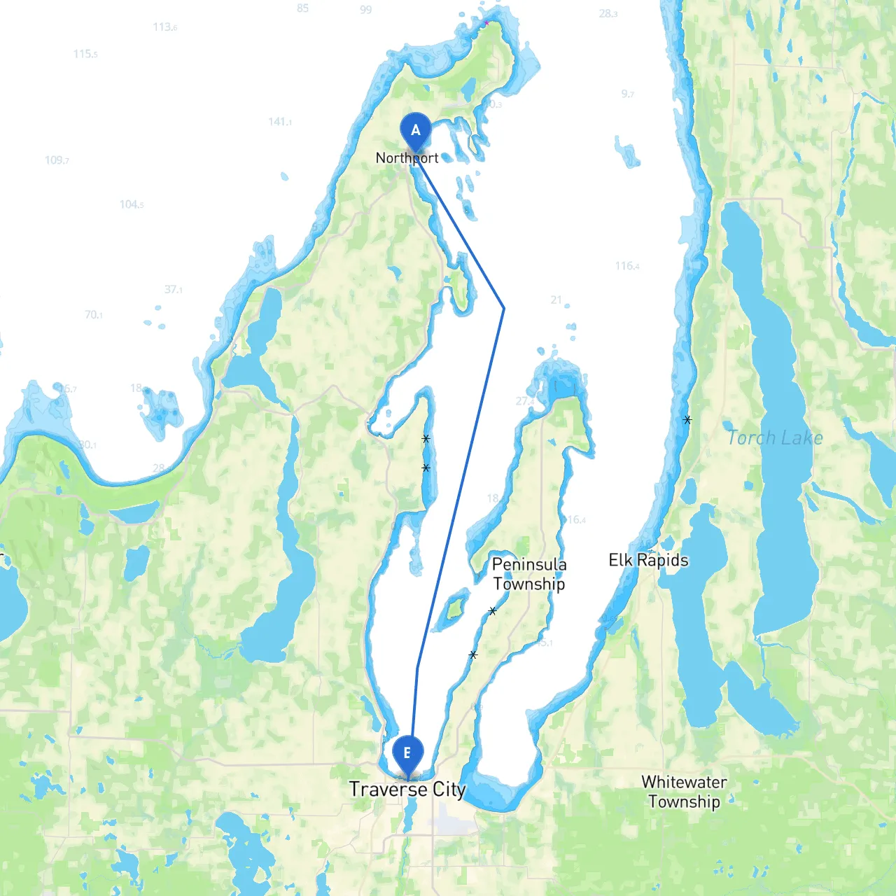 Northport to Traverse City