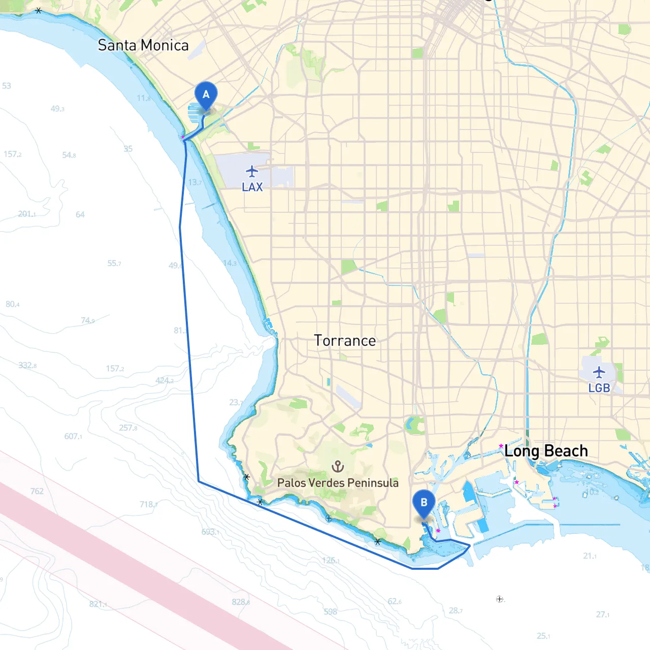 Marina Del Rey to San Pedro