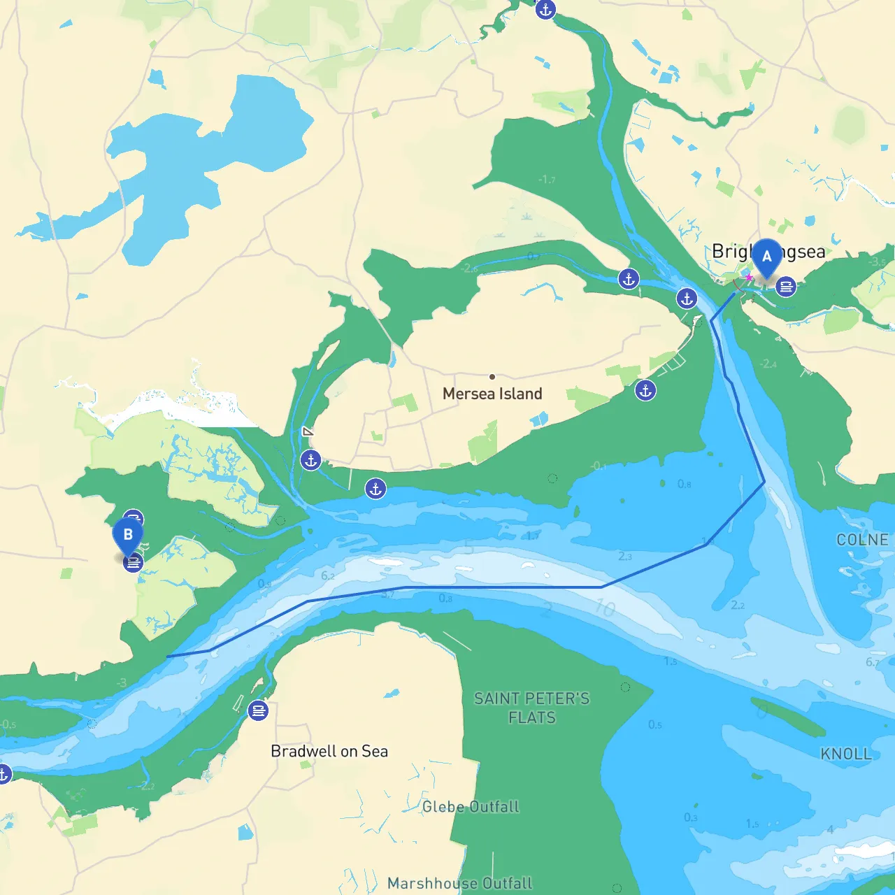 Brightlingsea to Maldon
