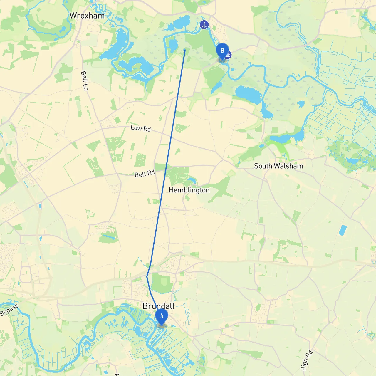 Brundall to Norwich