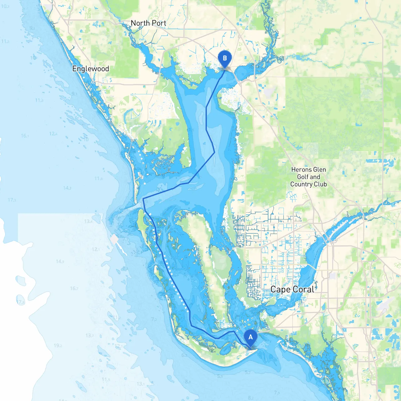 Sanibel to Port Charlotte