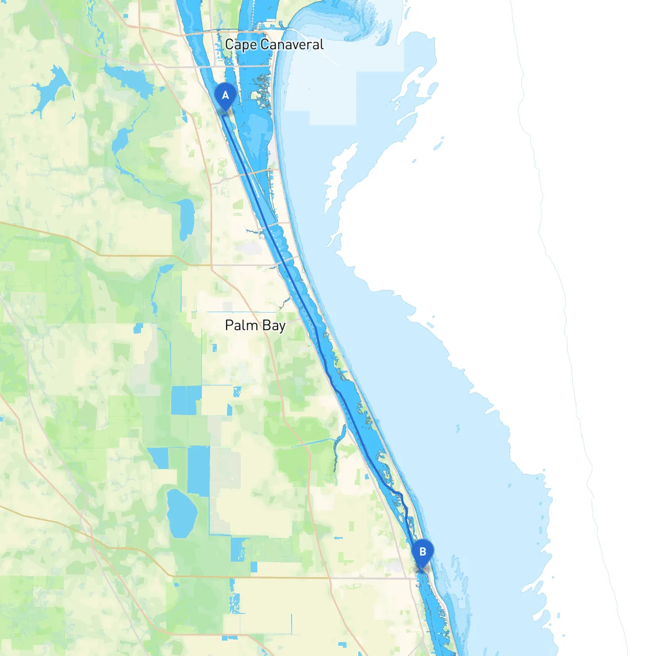 Merritt Island to Vero Beach
