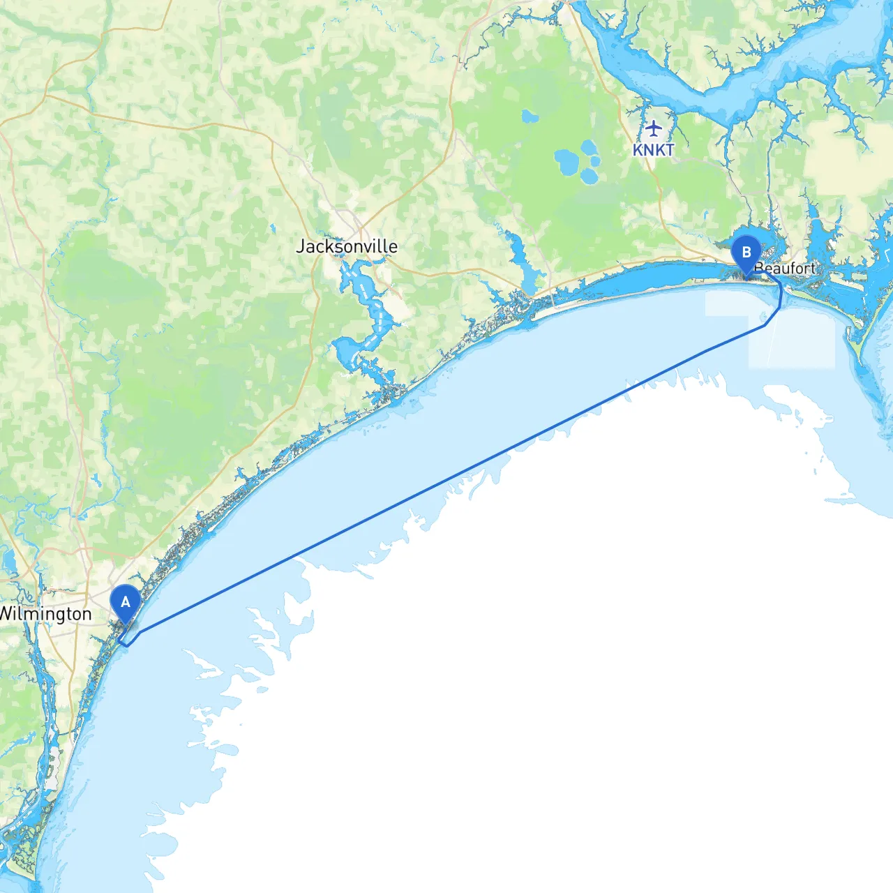 Wrightsville Beach to Atlantic Beach