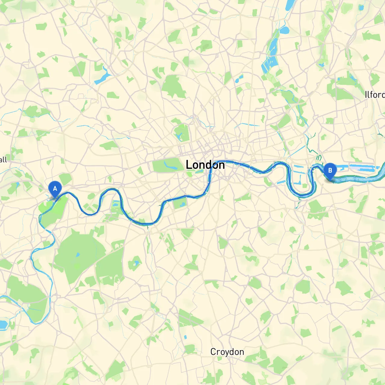 Brentford to Greenwich