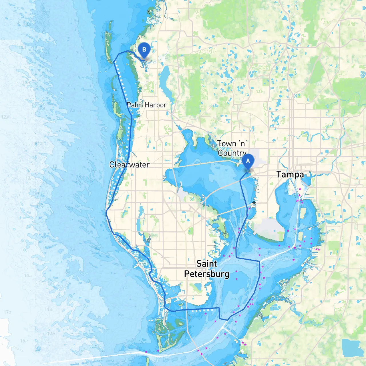 Tampa to Tarpon Springs