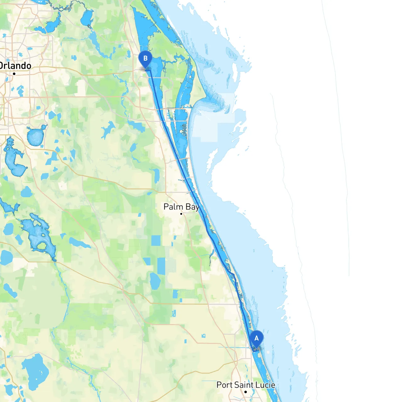 Fort Pierce to Titusville