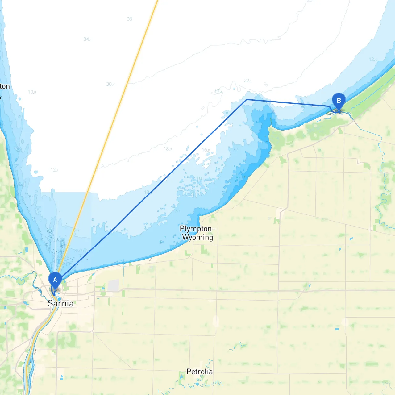 Sarnia to Port Franks