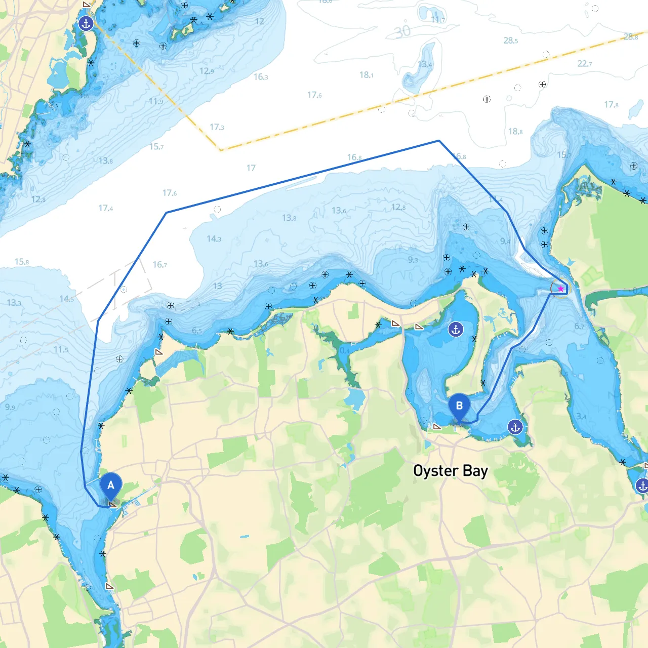 Glen Cove to Oyster Bay
