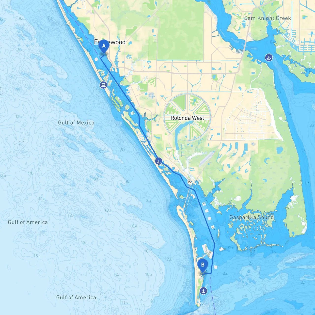 Englewood to Boca Grande