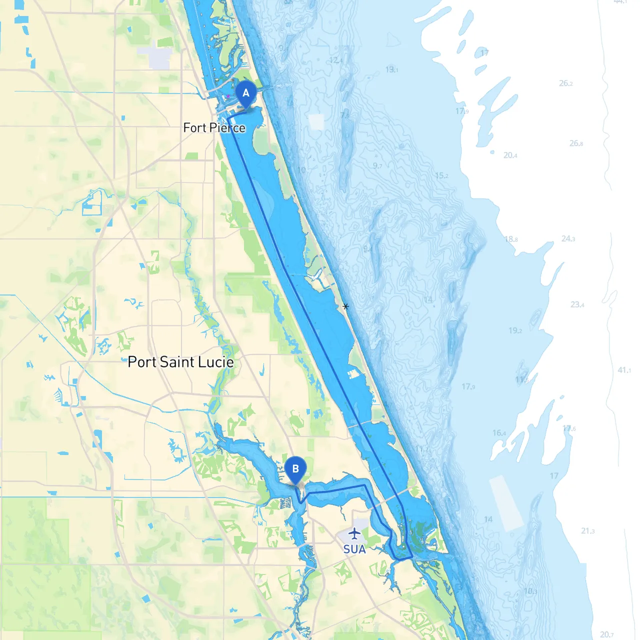 Fort Pierce to Stuart