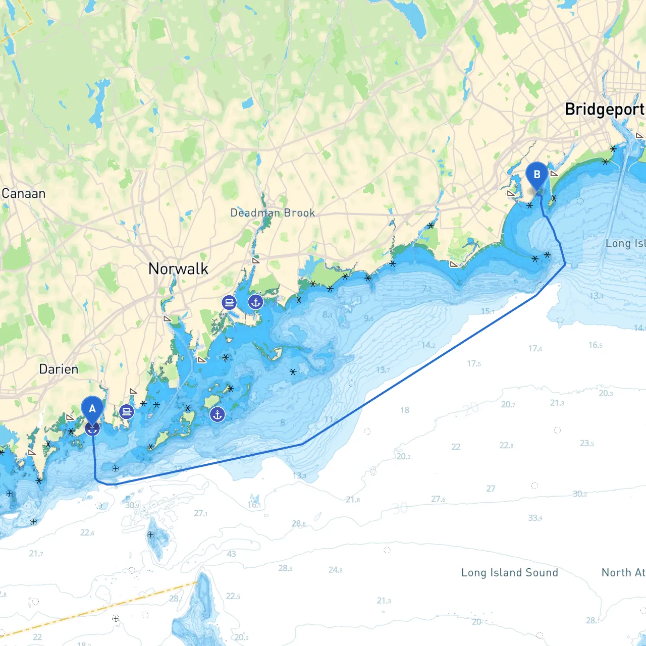Darien to Bridgeport