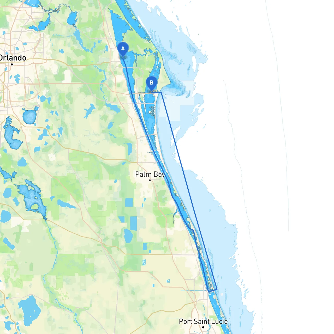 Titusville to Cape Canaveral