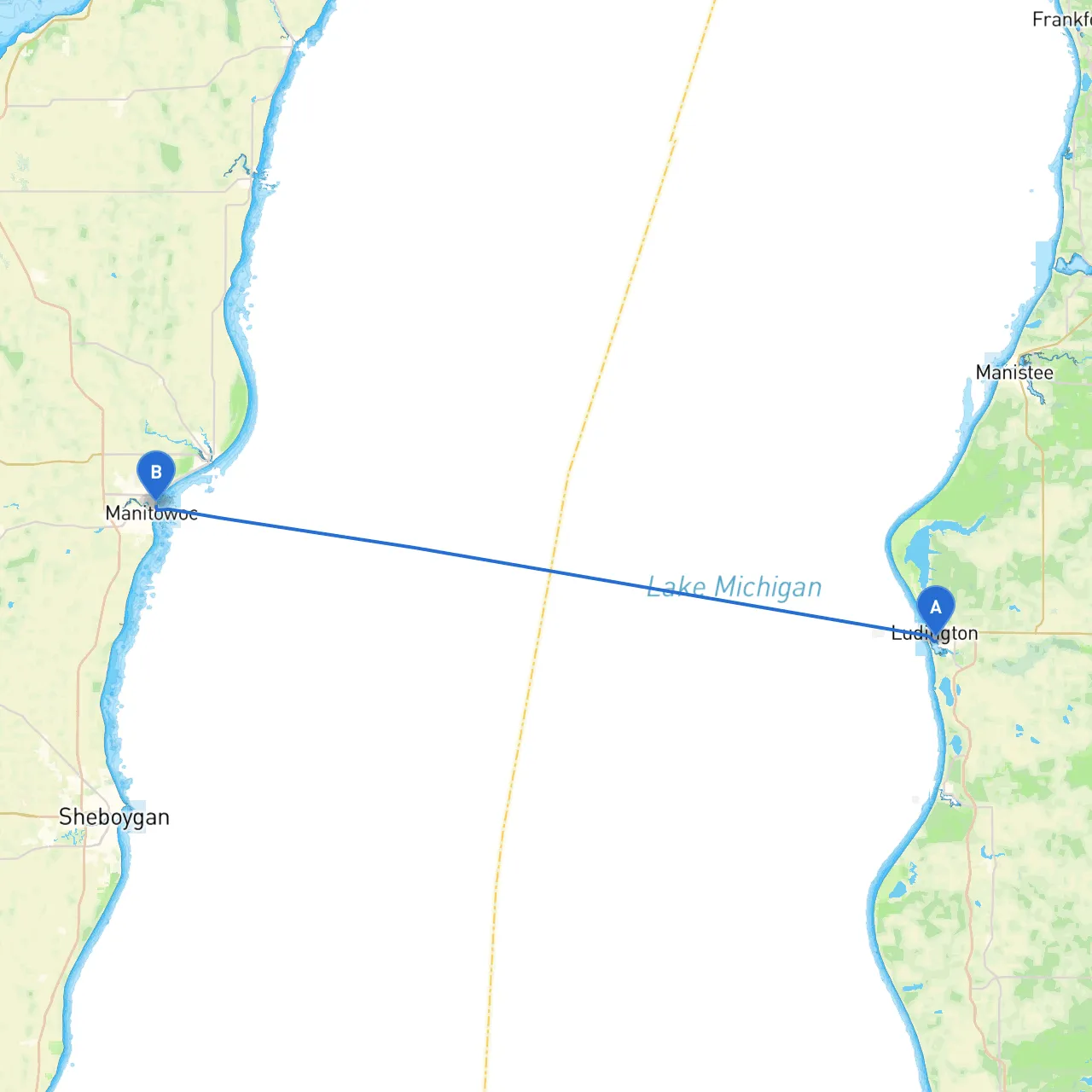 Ludington to Manitowoc