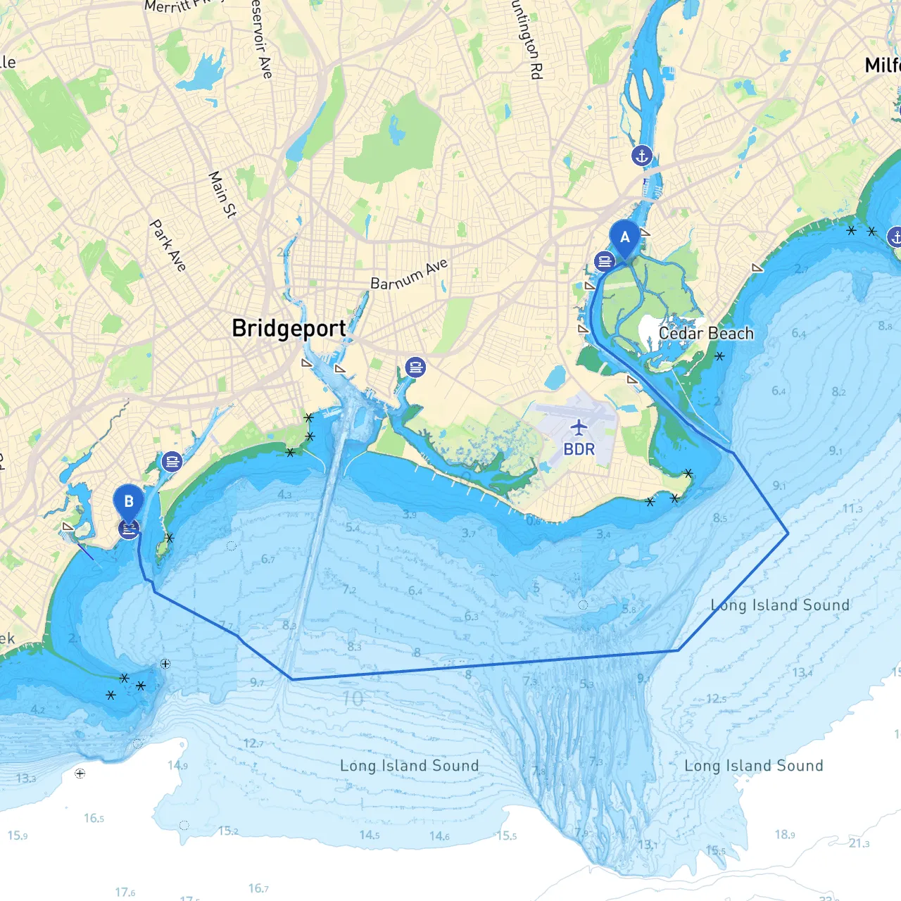 Stratford to Bridgeport
